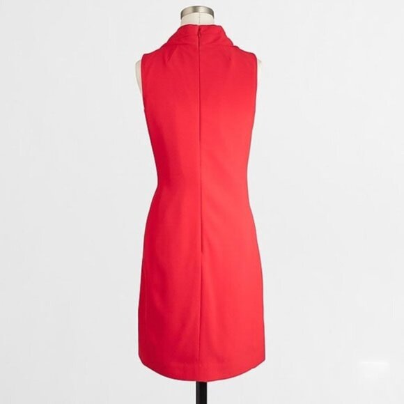 J. Crew poppy Crepe cowlneck shift dress Small - Picture 3 of 12